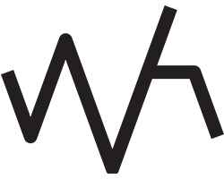 Een grafisch vormgegeven logo van Watt Huren voor in de header.