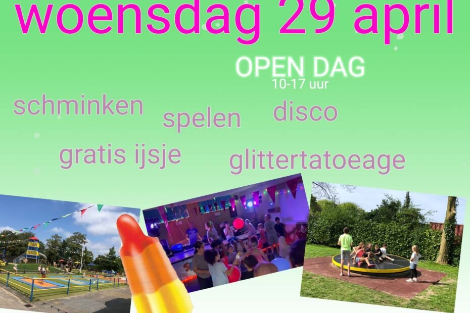 Aankondiging open dag Speeltuin Lammerenburg.